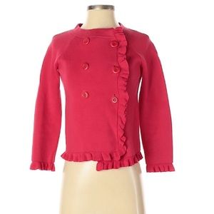 JCrew pink cardigan sweater